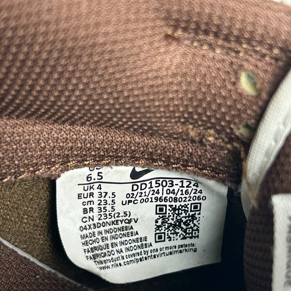 Nike Brown White Low 90s Dunk 6.5 - Picture 8 of 8